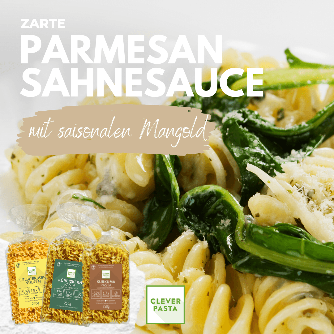 Parmesan-Sahnesauce mit Mangold – Clever Pasta