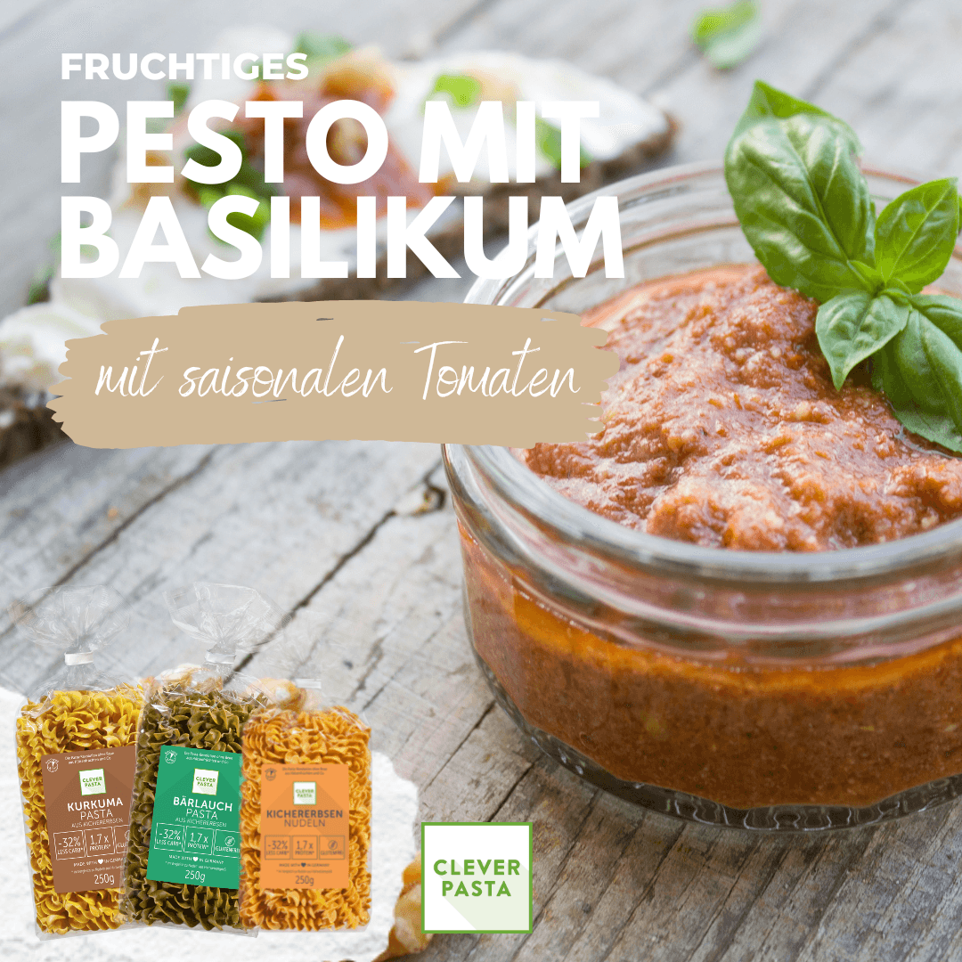 Tomatenpesto mit Basilikum – Clever Pasta
