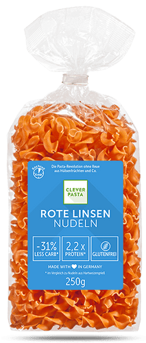Rote Linsen Nudeln (4er Set) - Clever Pasta